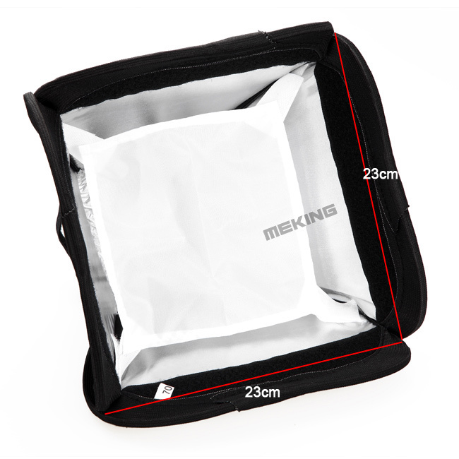 Selens 23cm Mini Softbox Diffuser Bounce For SpeedLight Flash Foldable Soft box for DSLR Camera Speedlite -intl