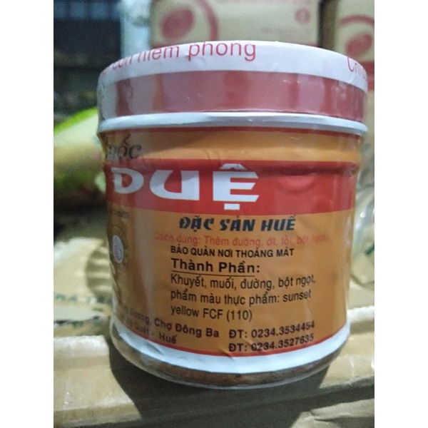 mắm ruốc BÀ DUỆ - đặc sản huế( hủ 200gram)