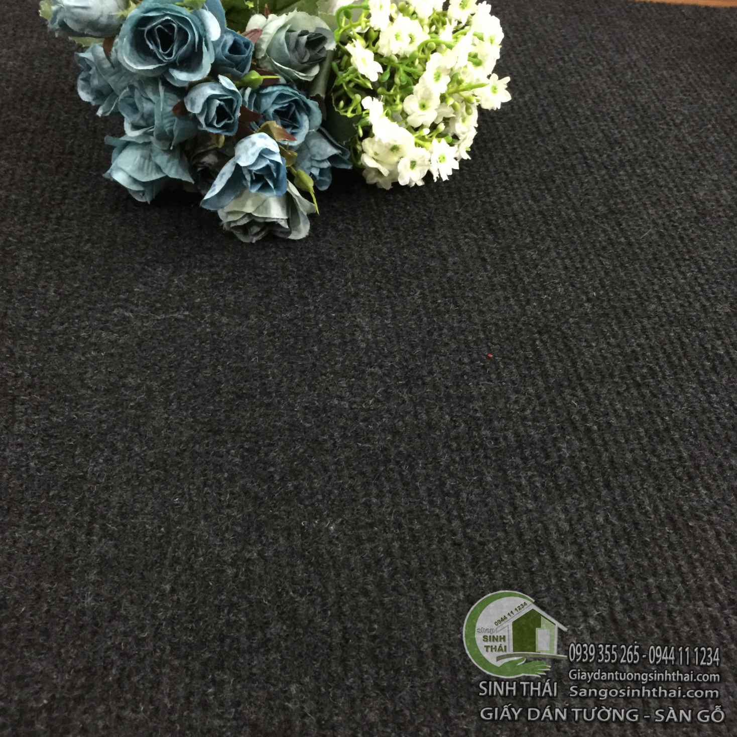 [HCM]Thảm nỉ màu đen chụp hình ảnh sản phẩm lót bàn tủ kệ làm đồ handmade - 1m²
