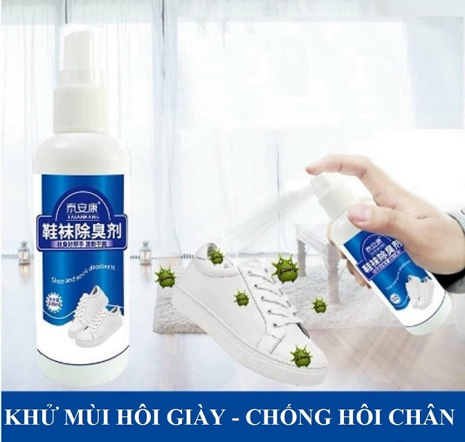 Chai xịt khử mùi hôi giày CHITIAN 100ml - bình xịt giày 120ml chống hôi chân hiệu quả