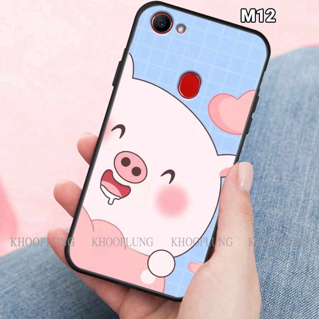 Ốp lưng oppo f5 - f7 in hình đôi heo xinh xắn