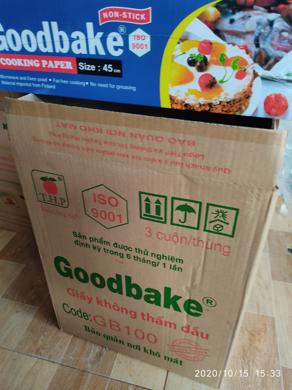 GIẤY KHÔNG THẤM DẦU SIZE 45 CM - 100 M GOODBAKE - chống dính