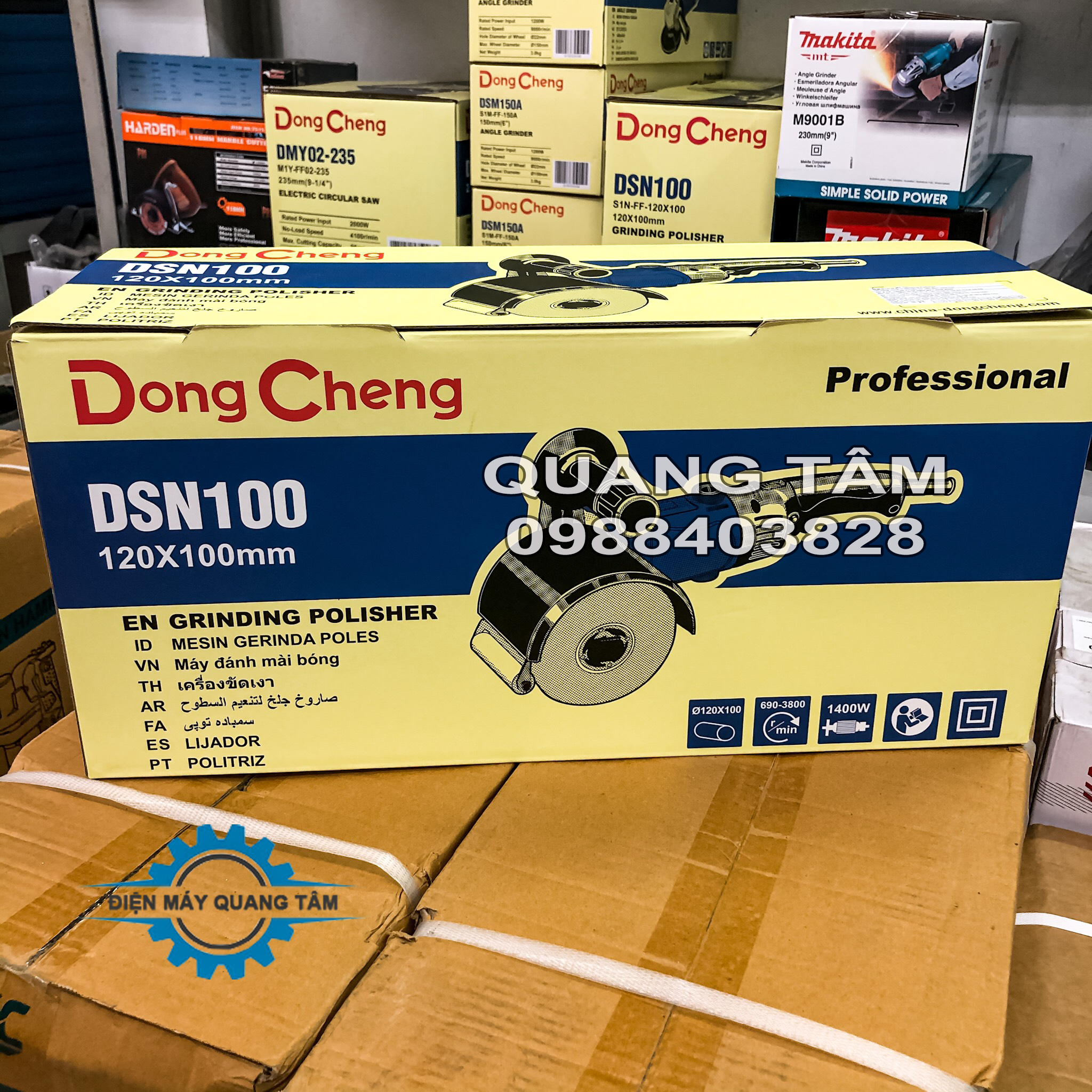 Máy Đánh Bóng Inox Dongcheng DSN100 [Chính Hãng]