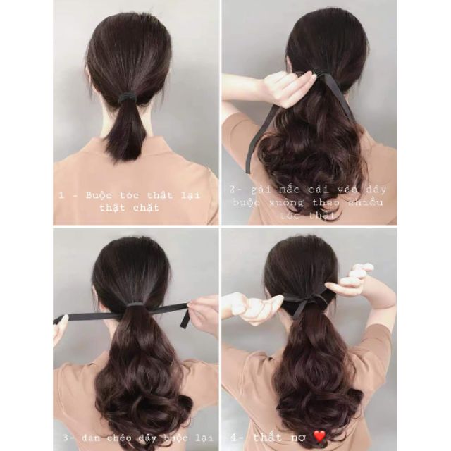 Thanh lí -Tóc giả cột ngắn 25cm- tóc giả đẹp