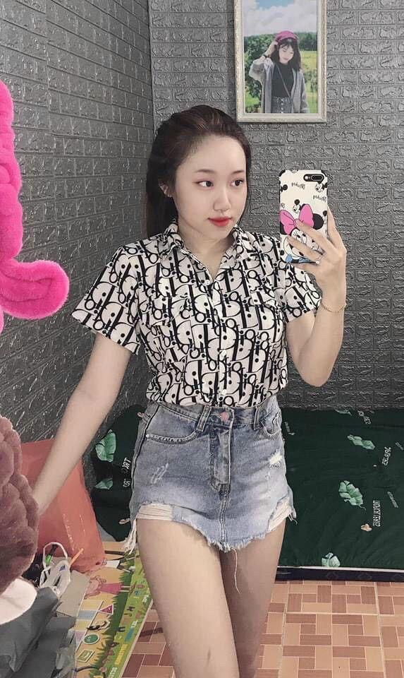 Áo sơ mi họa tiết Di 1132A20B1