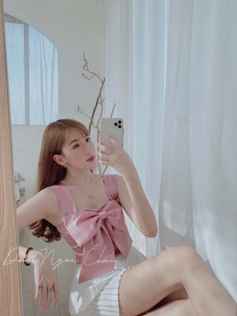 Áo cái nơ bản to