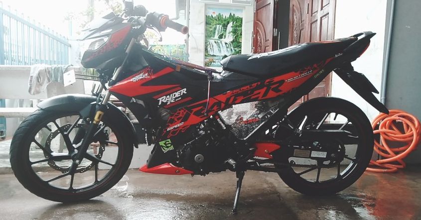 Tem Rời Raider Fi Báo Đốm Đỏ Đen - Tem Chuẩn Hình - Không Phai Màu