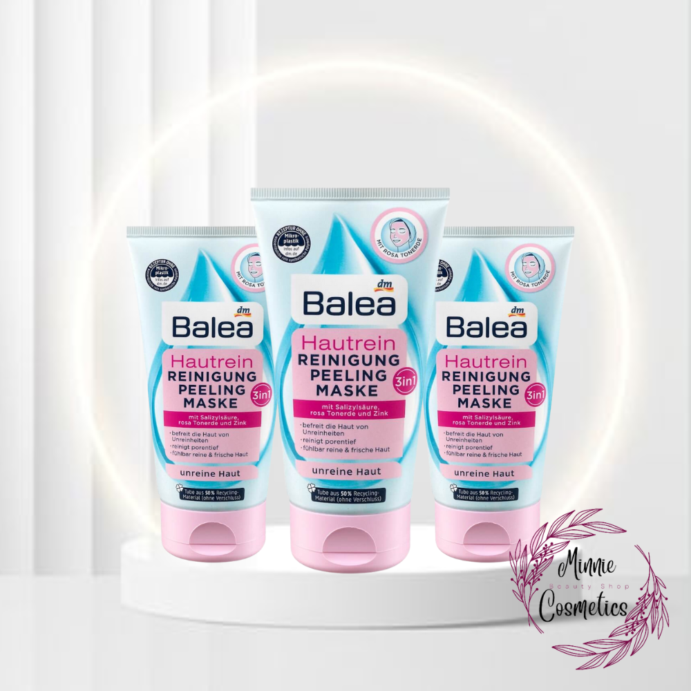 Sữa rửa mặt Balea 3in1 Hautrein Reinigung Peeling Maske - Đức