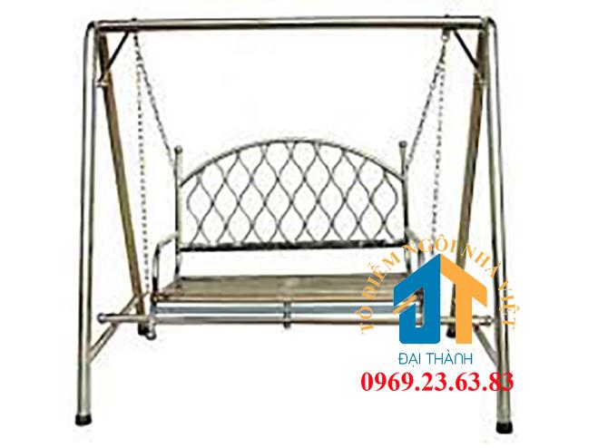 Xích đu inox sân vườn đại thành 1M2 KIẾU ĐAN LƯỚI