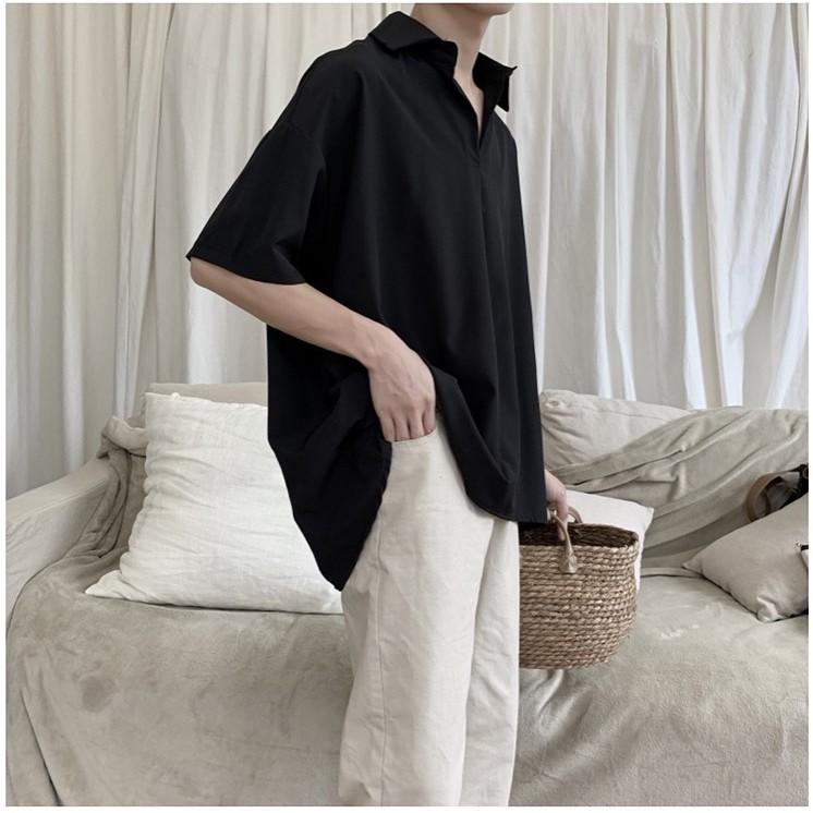 SƠ MI KHÔNG NÚT UNISEX - Gin Store 03