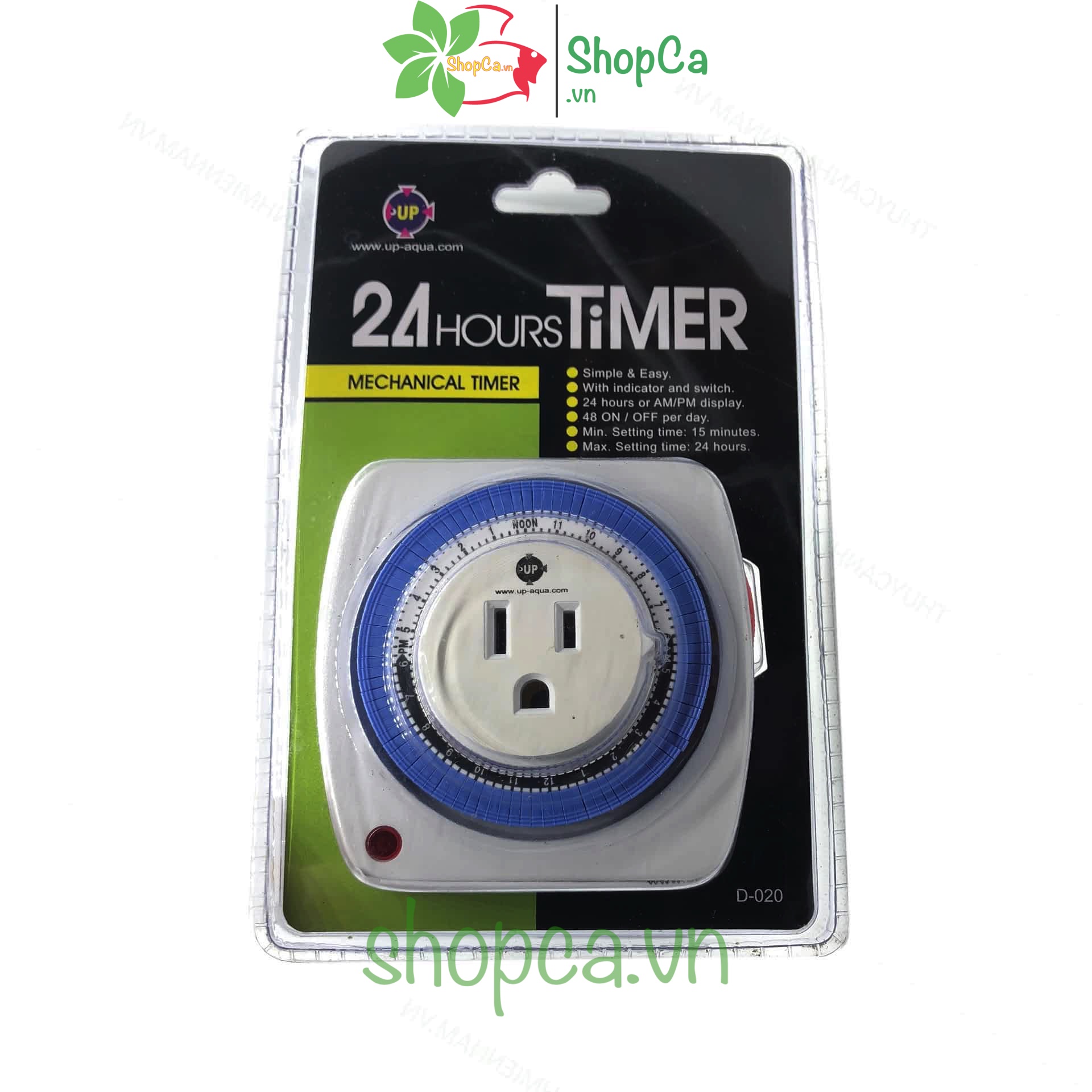 Ổ Cắm Hẹn Giờ Cơ Aqua, Rất Bền, Bảo Hành 6 Tháng (Đồng Hồ Hẹn Giờ - Timer Cơ)