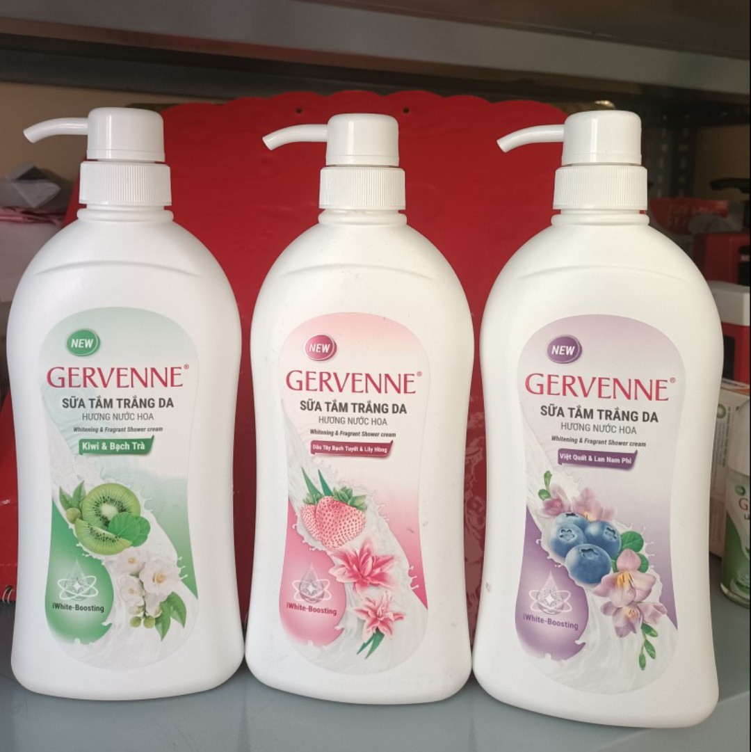 [HCM]Gervenne - Sữa tắm trắng da 900g - 3 mùi