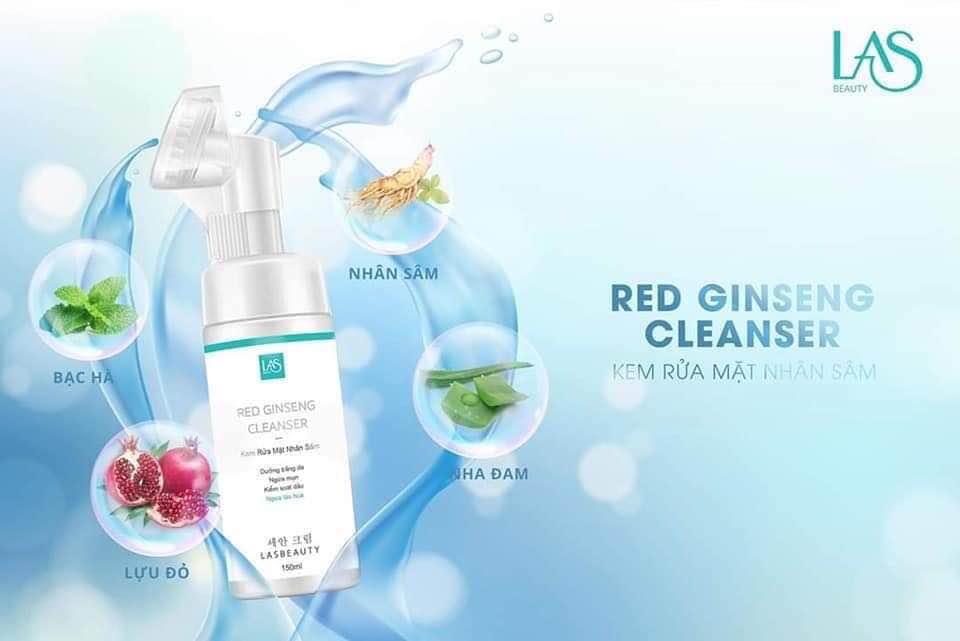 [CHÍNH HÃNG] Kem rửa mặt nhân sâm LAS BEAUTY mẫu mới nhất