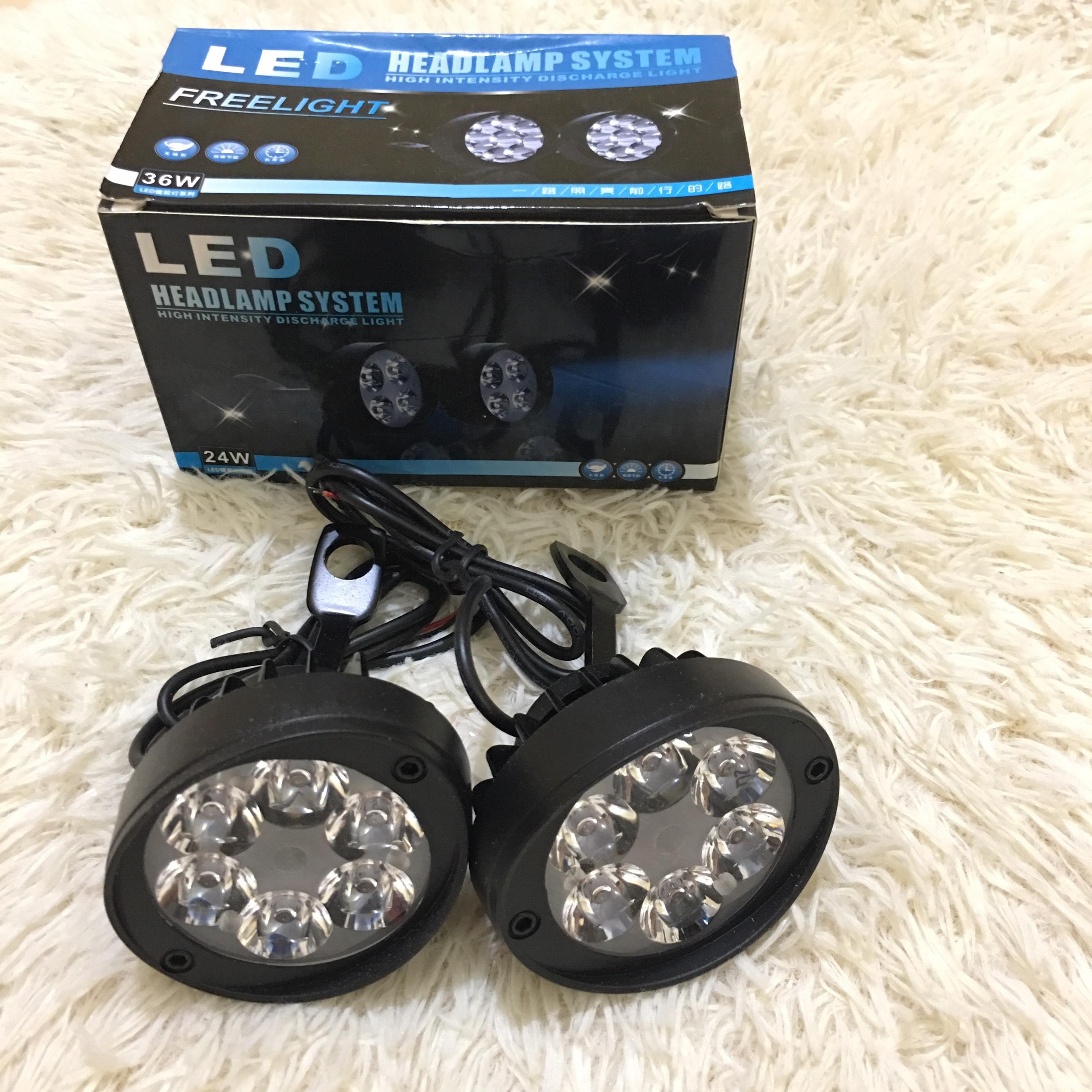 Đèn trợ sáng gắn gương xe máy Core 2 C6