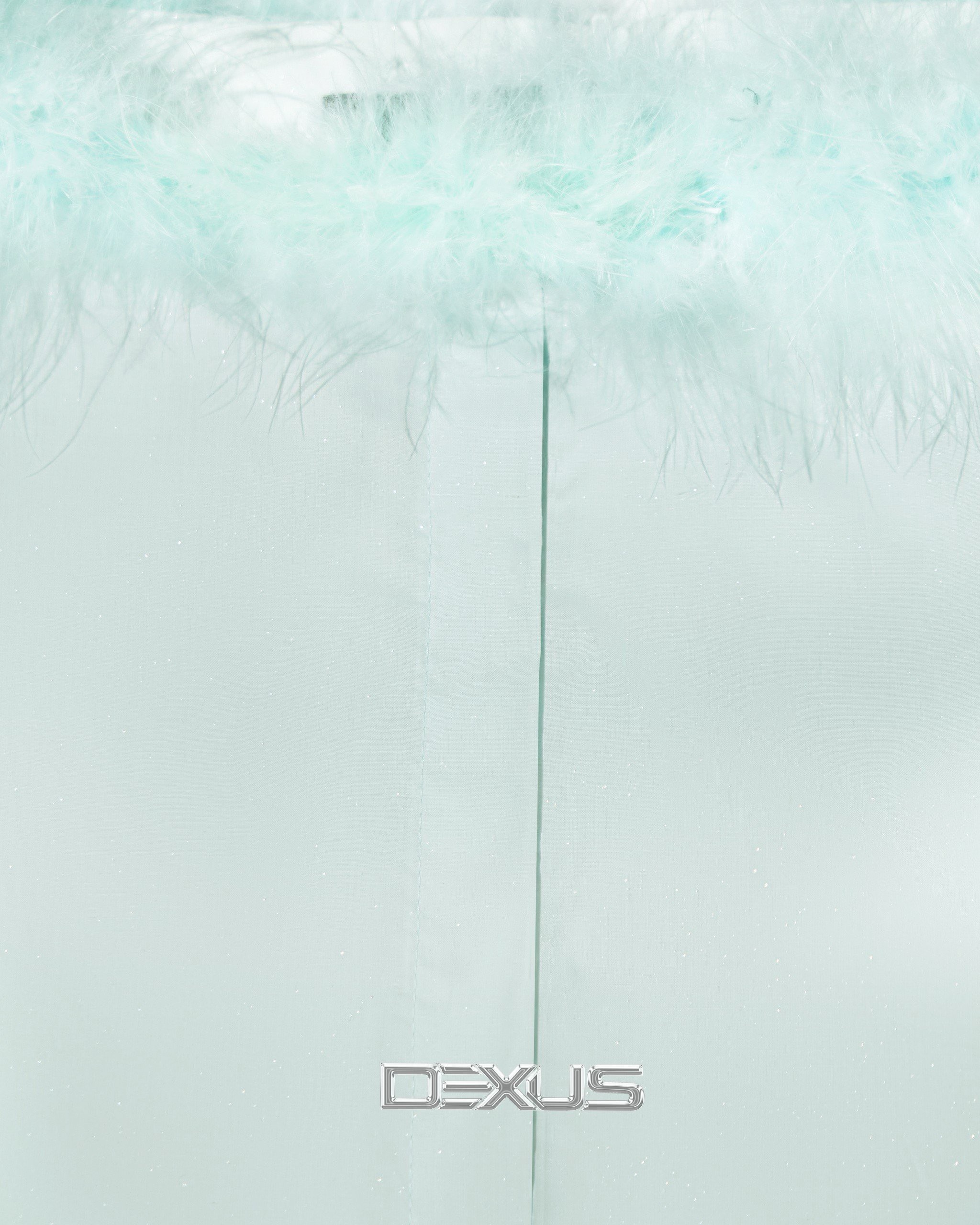 [DEXUS] ÁO TRỄ VAI MIX VIỀN LÔNG FEATHER TOP -  DXA140664
