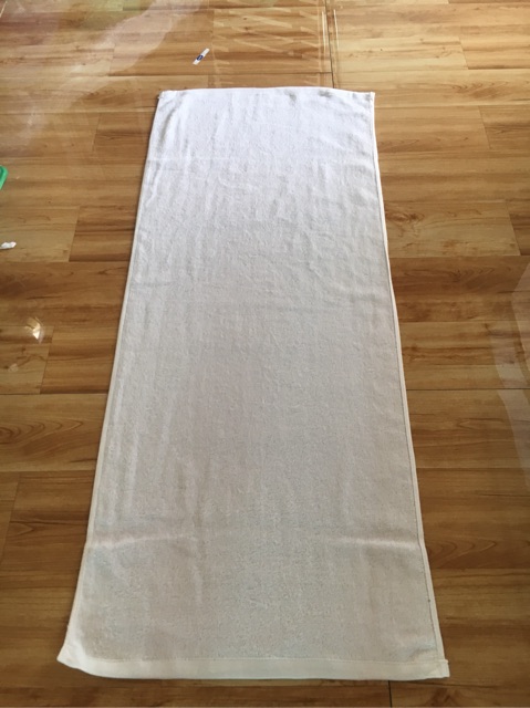 Khăn Lau Đầu Trắng Khách Sạn 34X85 Cm 90 Gram