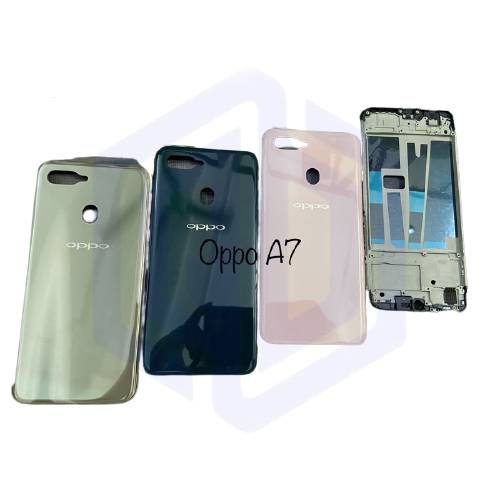Bộ vỏ + khay sim dành cho oppo a7 zin