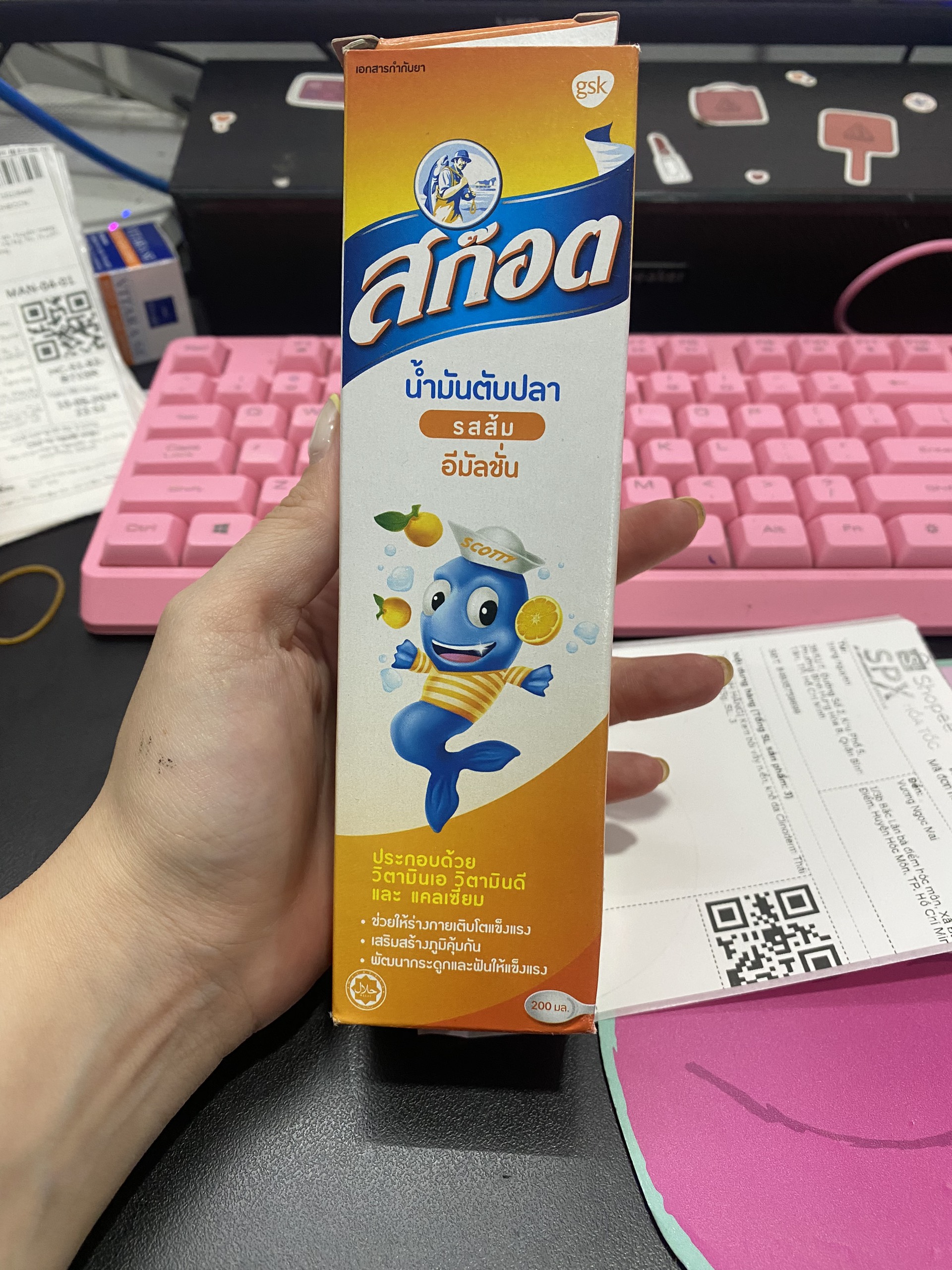 [CHÍNH HÃNG] Siro Con Cá SCOTT'S Thái Lan Giúp Ăn Ngon Và Hấp Thụ Chất Dinh Dưỡng