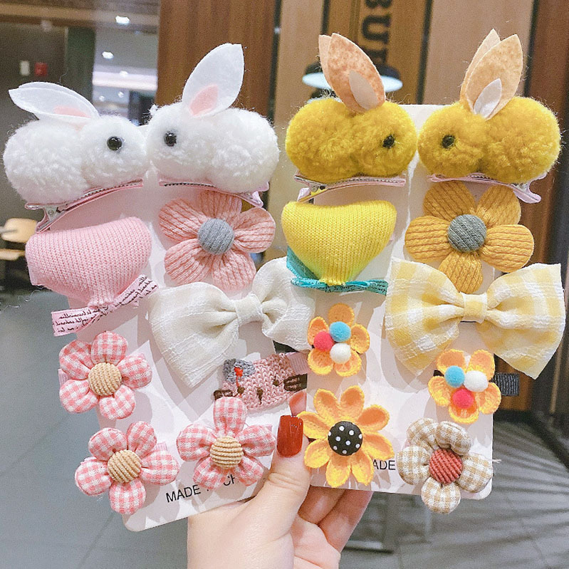 Set kẹp tóc Con Thỏ 9 món cho bé gái
