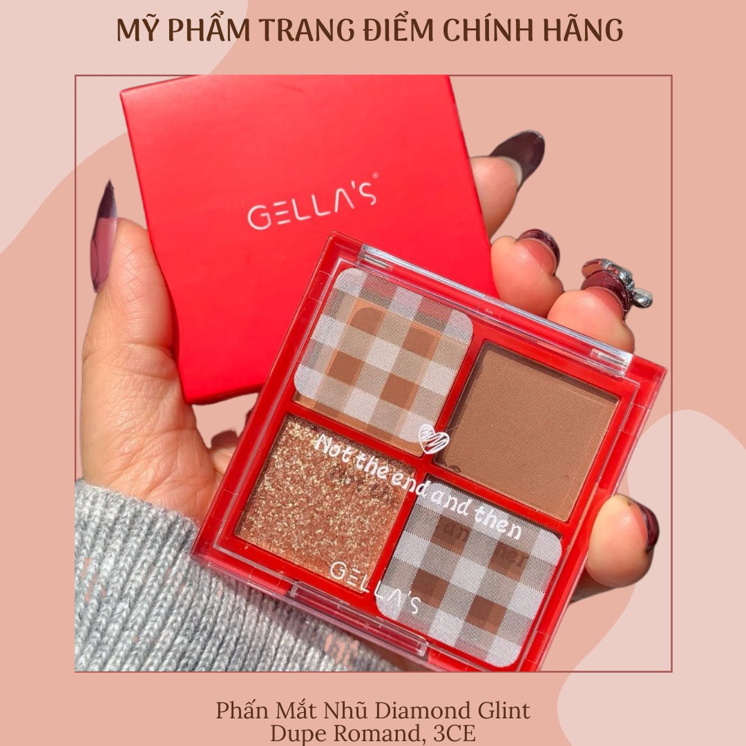 Phấn Mắt Nhũ Mini Diamond Dupe Romand, 3CE