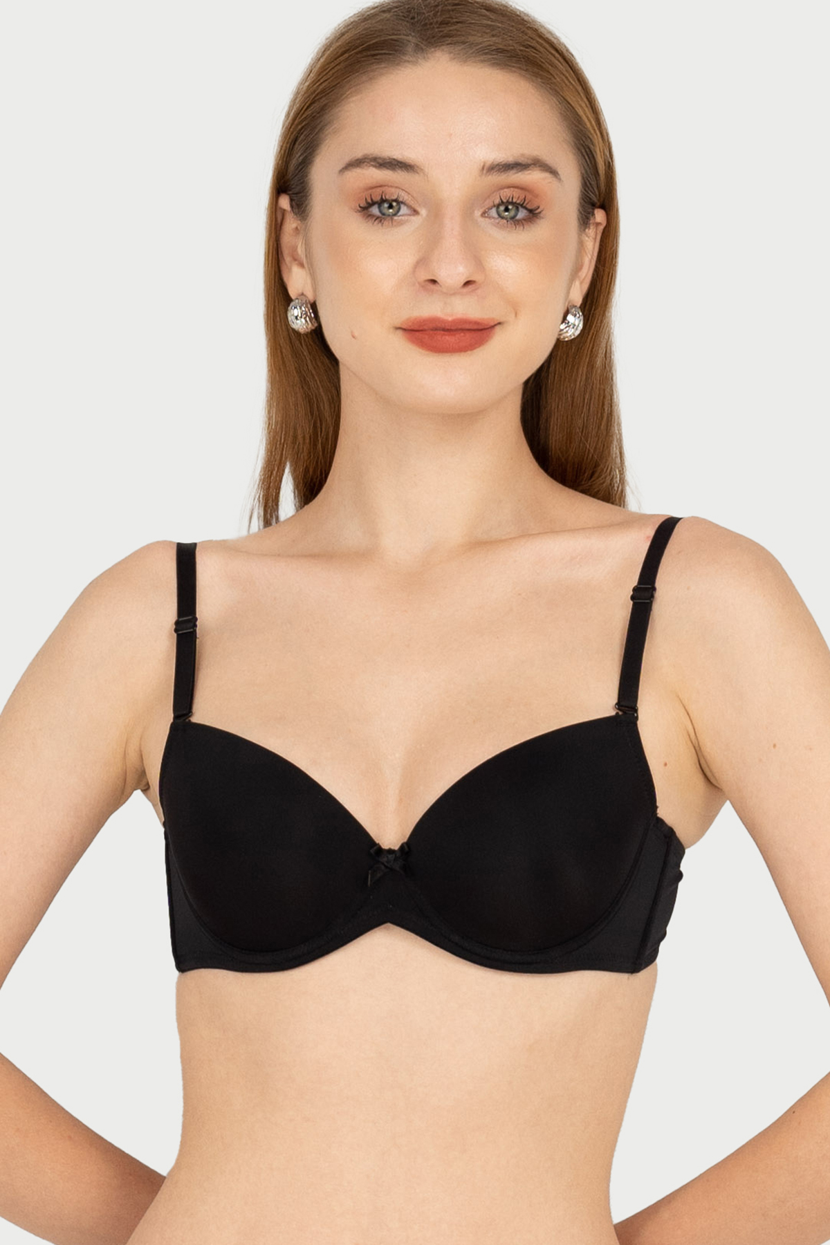 Áo ngực Misaki cup 3/4 mút mỏng dáng trơn basic -M1004