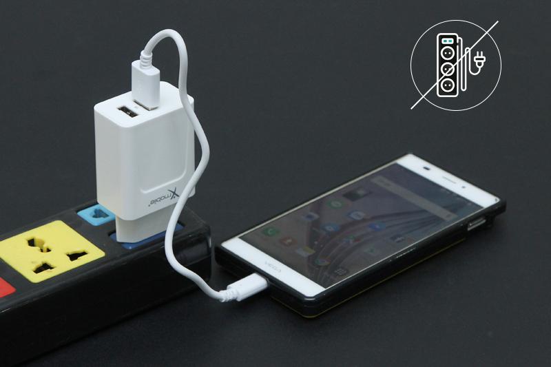 Adapter sạc Xmobile Dual 2A TS-C067S Trắng TGDD