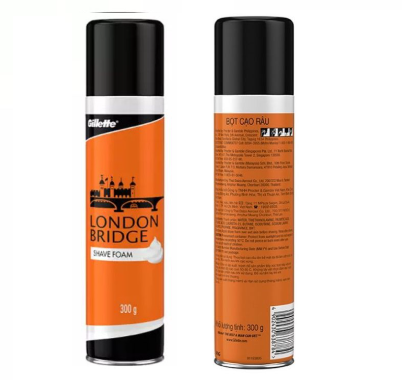 Bọt Cạo Râu Gillette London Bridge 300g ( Hàng Chính Hãng )