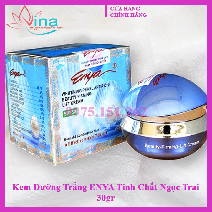 Kem dưỡng trắng enya tinh chất ngọc trai - 30g