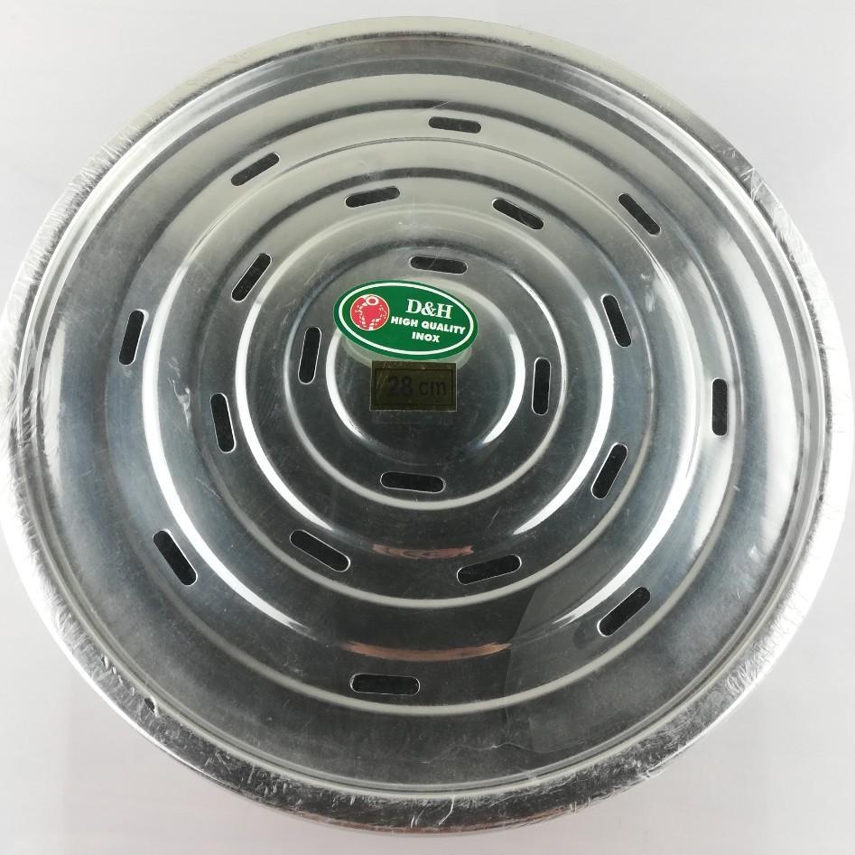 [HCM]Khay U1p Ly Tròn Inox 28cm-Klaiteco