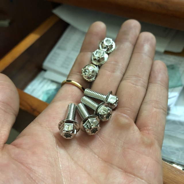 Ốc salaya 6li 25p “ gắn cùm tay thắng” đầu vương miệng