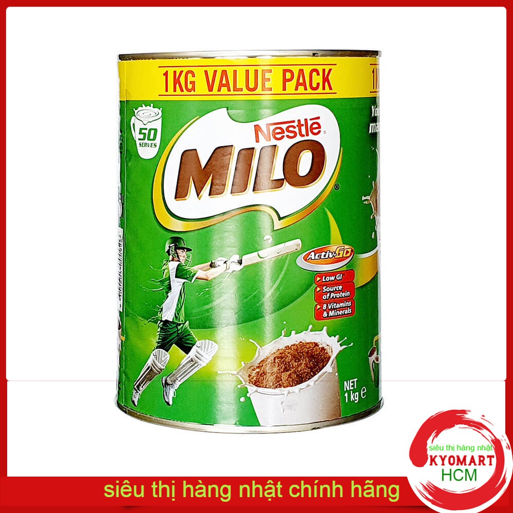 Sữa Milo Úc 1kg dạng lon