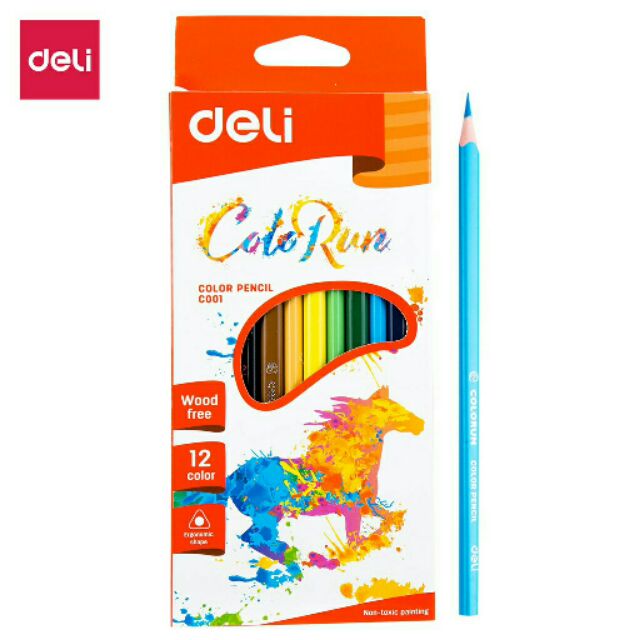 [HCM]Chì màu deli cao cấp c001 (12 màu)