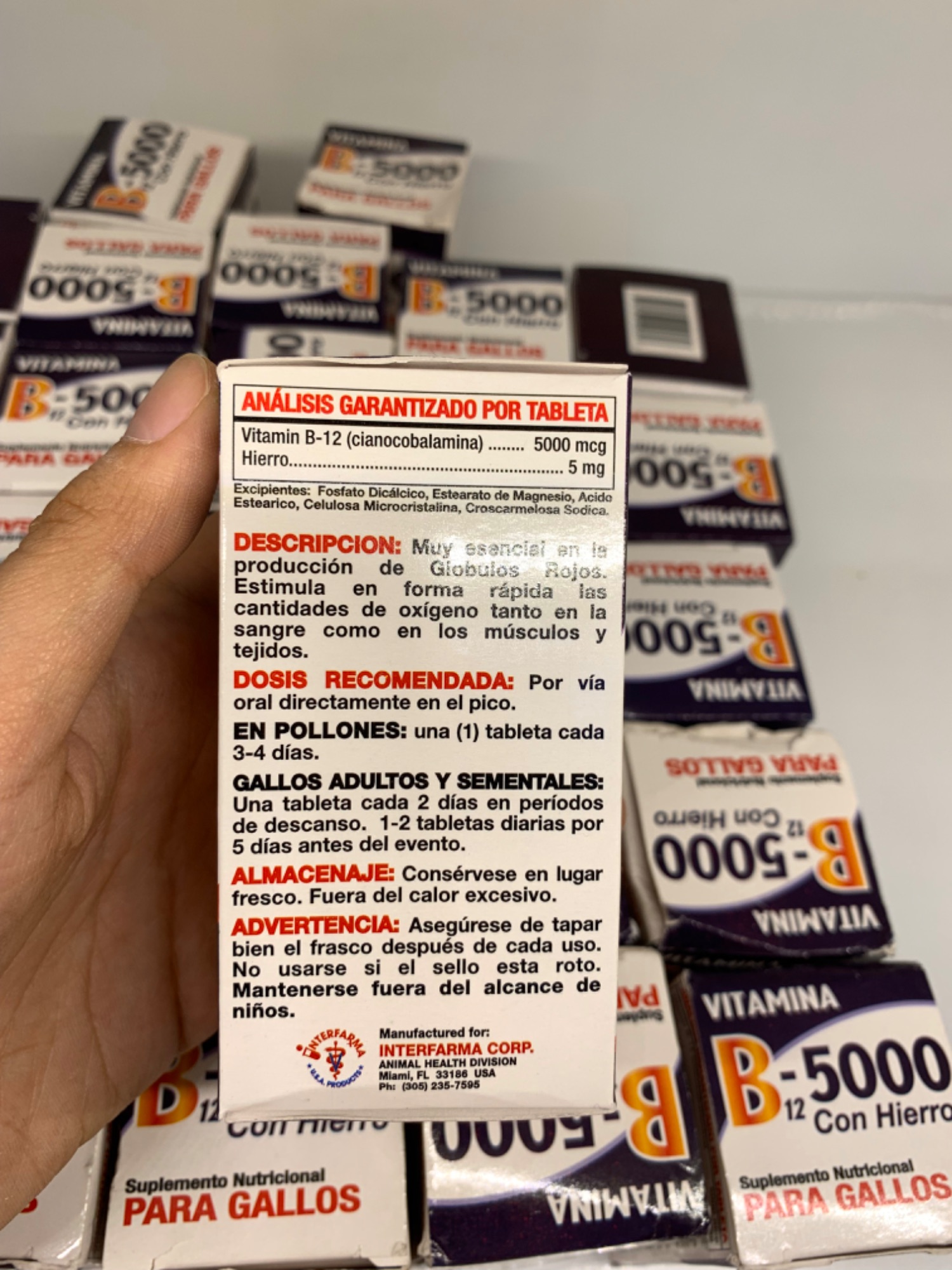 B12 5000 - VIÊN UỐNG BỔ SUNG VITAMINS CHO GÀ