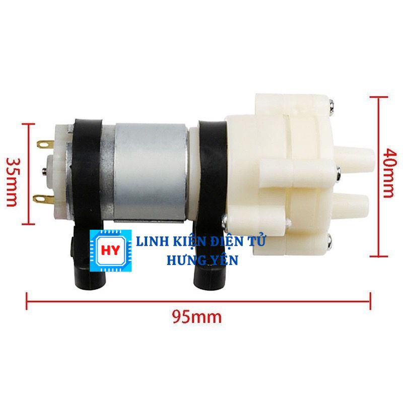 Máy Bơm Nước Bể Cá DC 6-12V R385 Máy Bơm Nước Mini 12V