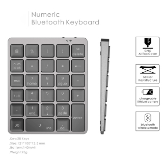 Bàn Phím Bluetooth Số S960, Cấu Trúc Chìa Khóa Kéo Nắp Chụp Al-top CNC Pin Lithium Có Thể Sạc Lại Dành Cho Máy Tính PC Laptop thumbnail