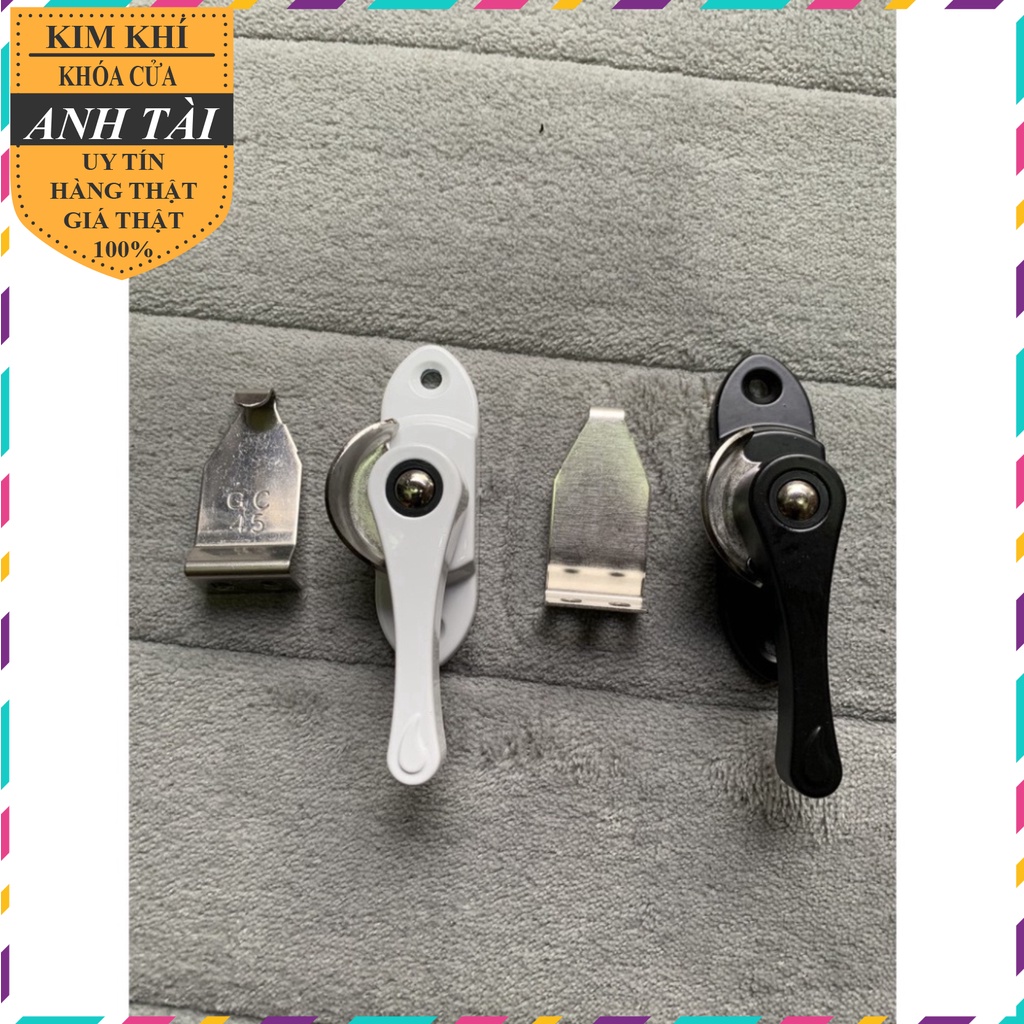 Khóa sò cửa nhôm, khóa bán nguyệt lắp cửa nhôm hệ nhôm cỏ đảo chiều được tiện lợi giá rẻ