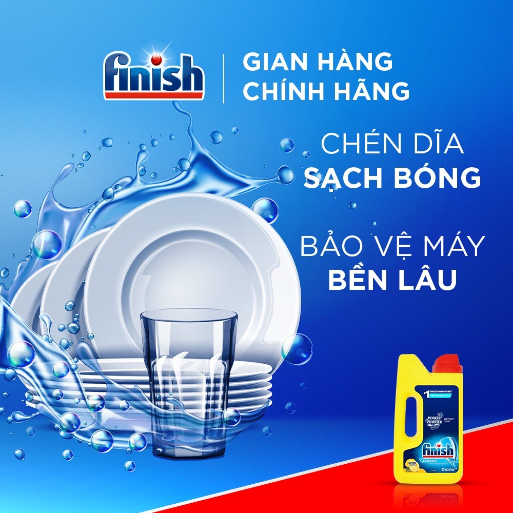 Bột rửa bát Finish Classic 1.2kg - Dùng cho máy rửa bát