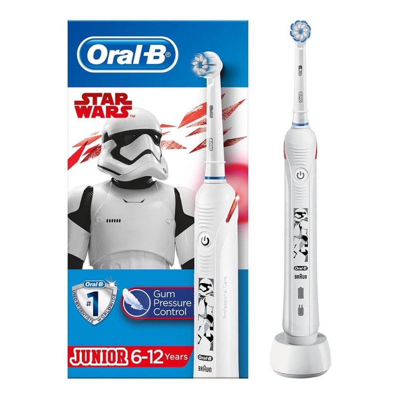 Bàn Chải Điện Junior Oral - B 6Y+ Hàng  (Starwar, Minie Mouse)