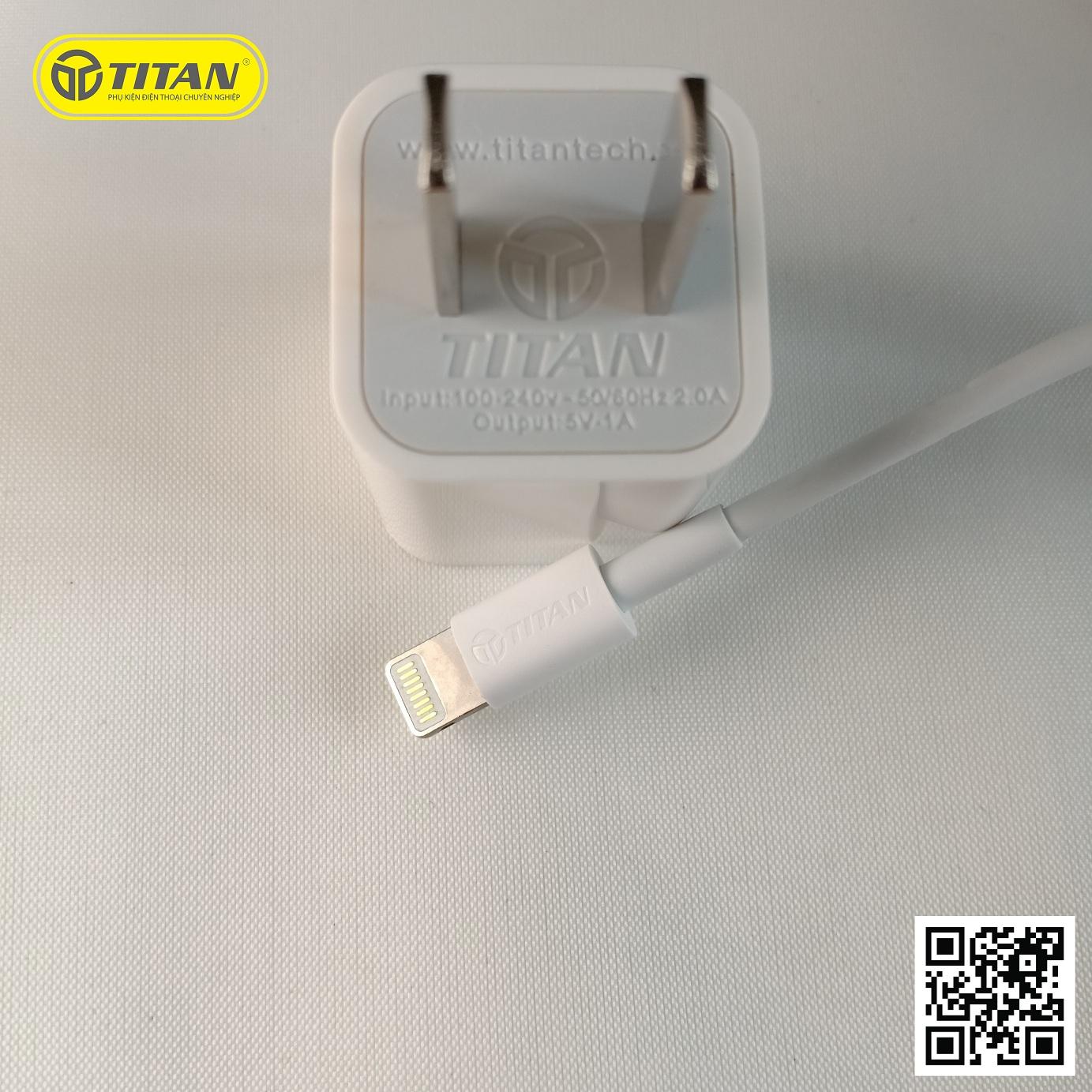 Combo Sạc IPhone 1A Kèm Cáp CB06 (Củ Vuông) , CB02 ( Củ Dẹt) - Bảo hành 12 tháng 1 đổi 1