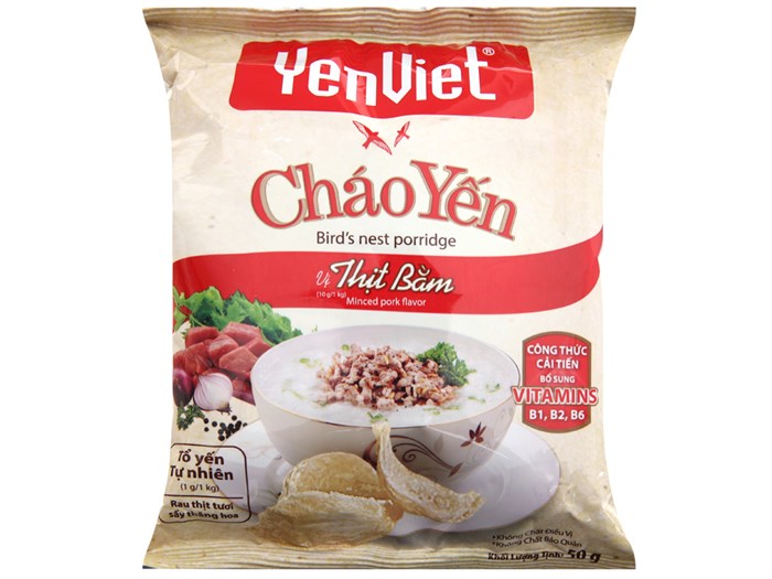 Thùng 30 gói cháo yến việt vị thịt bằm