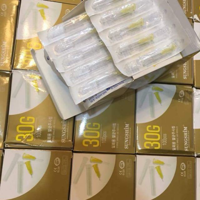 Kim tiêm nano 4mm 30g sungshim hàn quốc / kim nano siêu mỏng & dùng tiêm tinh chất / tiêm căng bóng