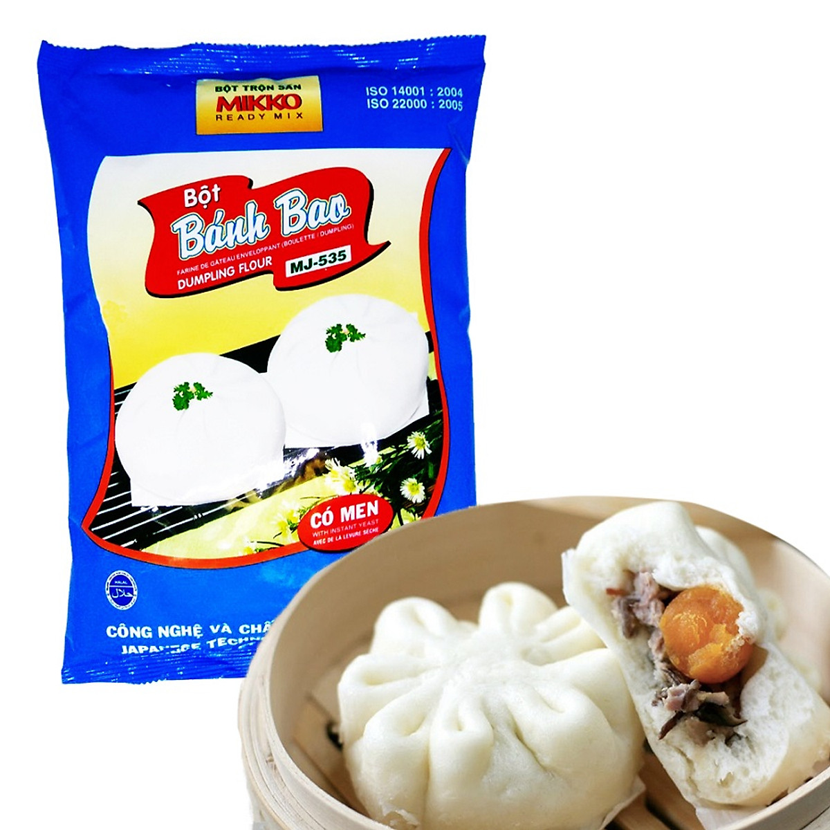 Bột bánh bao 1kg ( MIKKO ) x 2 gói