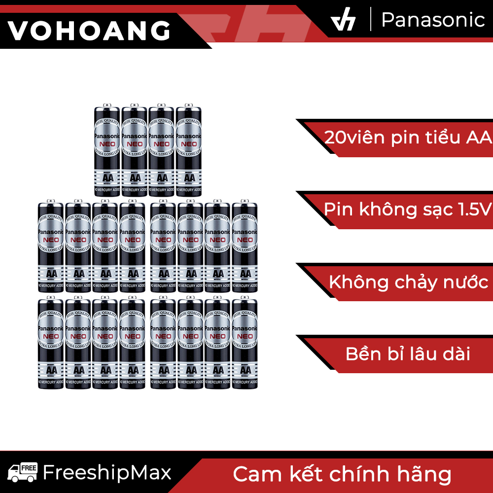 Pin tiểu aa loại tốt panasonic r6nt - 20 viên