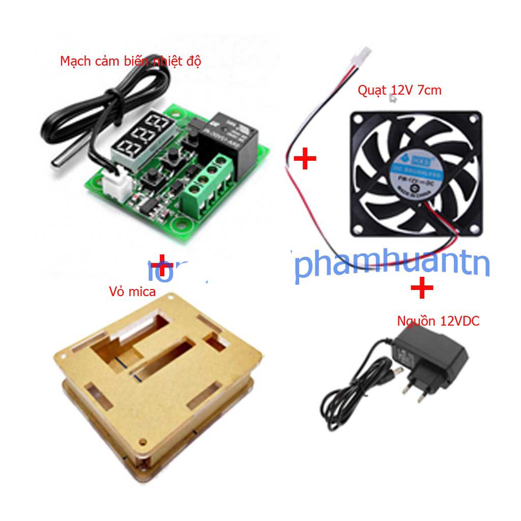 Combo 4 món mạch nhiệt độ làm máy ấp trứng - diy máy ấp trứng mini