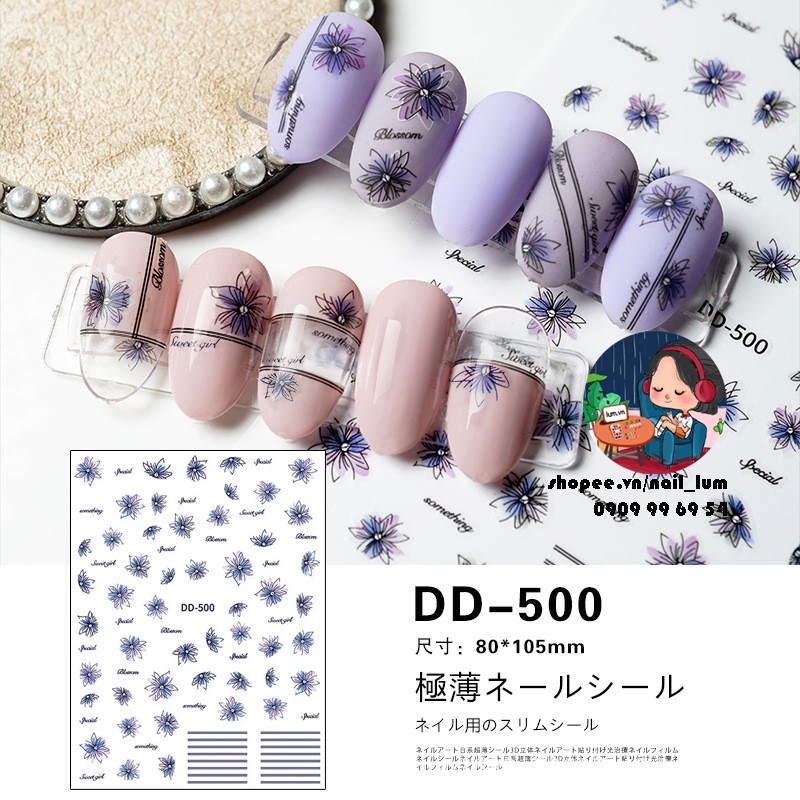 [HCM][Video Thực Tế] Nail Sticker Dán Móng Tay - Bộ Sưu Tập Cánh Hoa