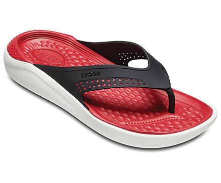 Dép xỏ ngón Crocs LiteRide siêu êm (Đỏ/trắng)