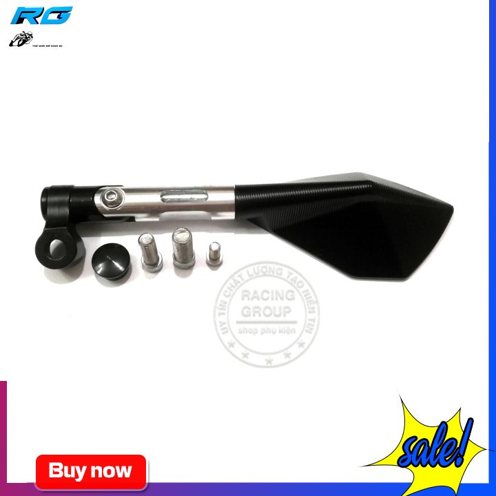 [HCM]Gương Chiếu Hậu Rizoma 5 Cạnh L2 Màu Bạc - 1 Cặp