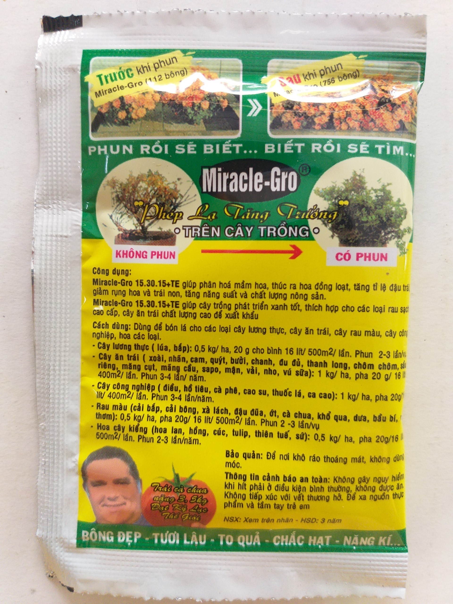 Phân bón lá hỗn hợp - Miracle-Gro - 10gr