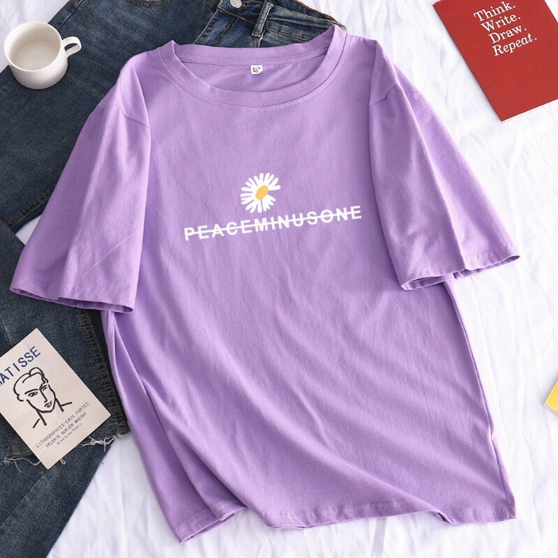 Áo Thun Form Nam Nữ Hoa Cúc PeaCEMINSONE