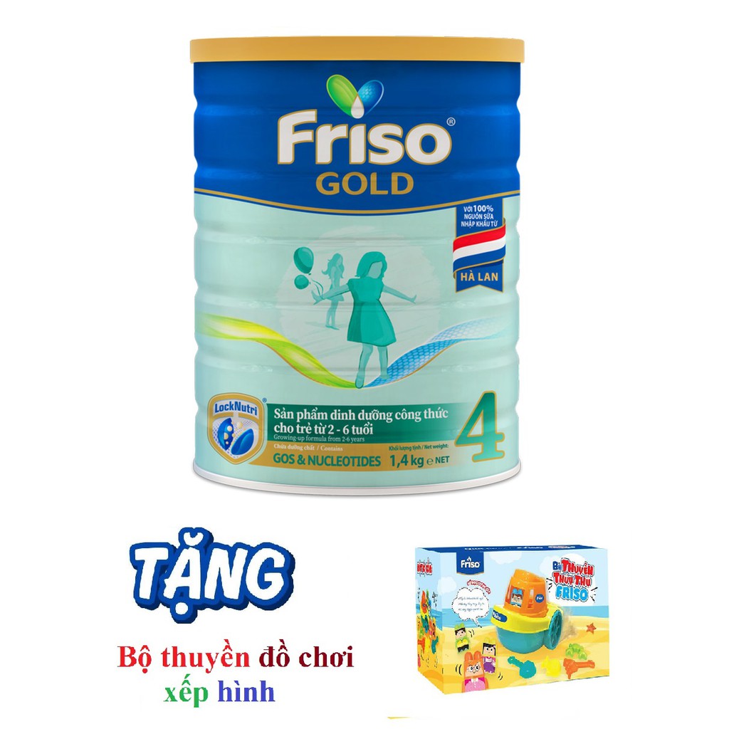 Sữa Bột Friso Gold 4 1,4Kg (Mẫu Mới, Date T8/2023)